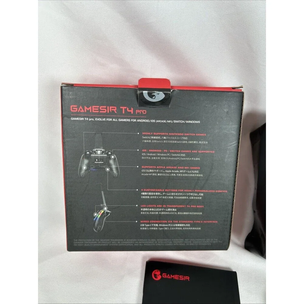 GAMESIR T4 Pro Gaming Controller For Switch Android iOS Windows Bluetooth